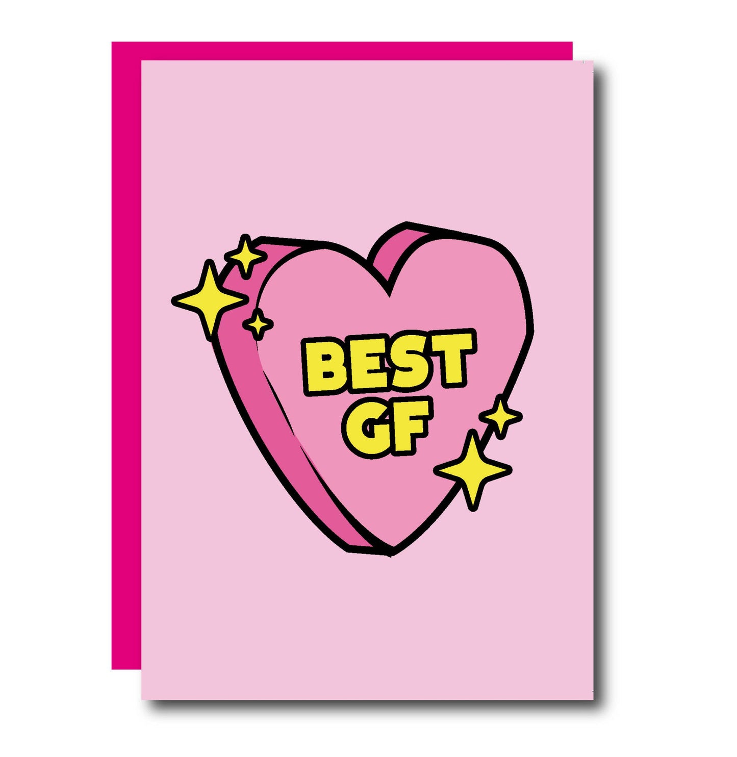 Best GF Girlfriend Valentines Day Greeting Card