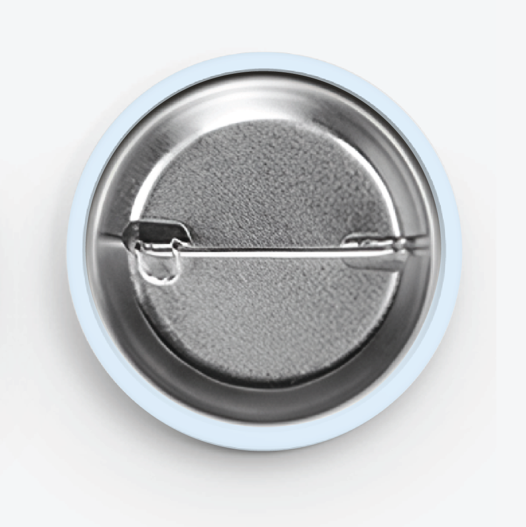 Button - Paper Flowers (Black Cat)