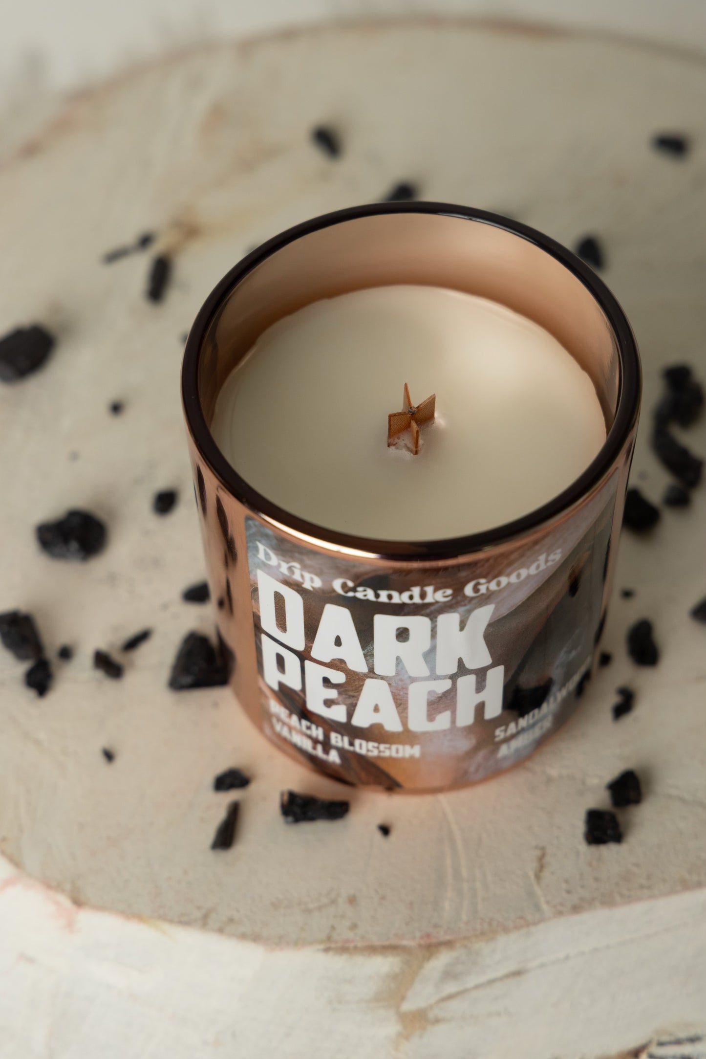 Dark Peach Massage Candle