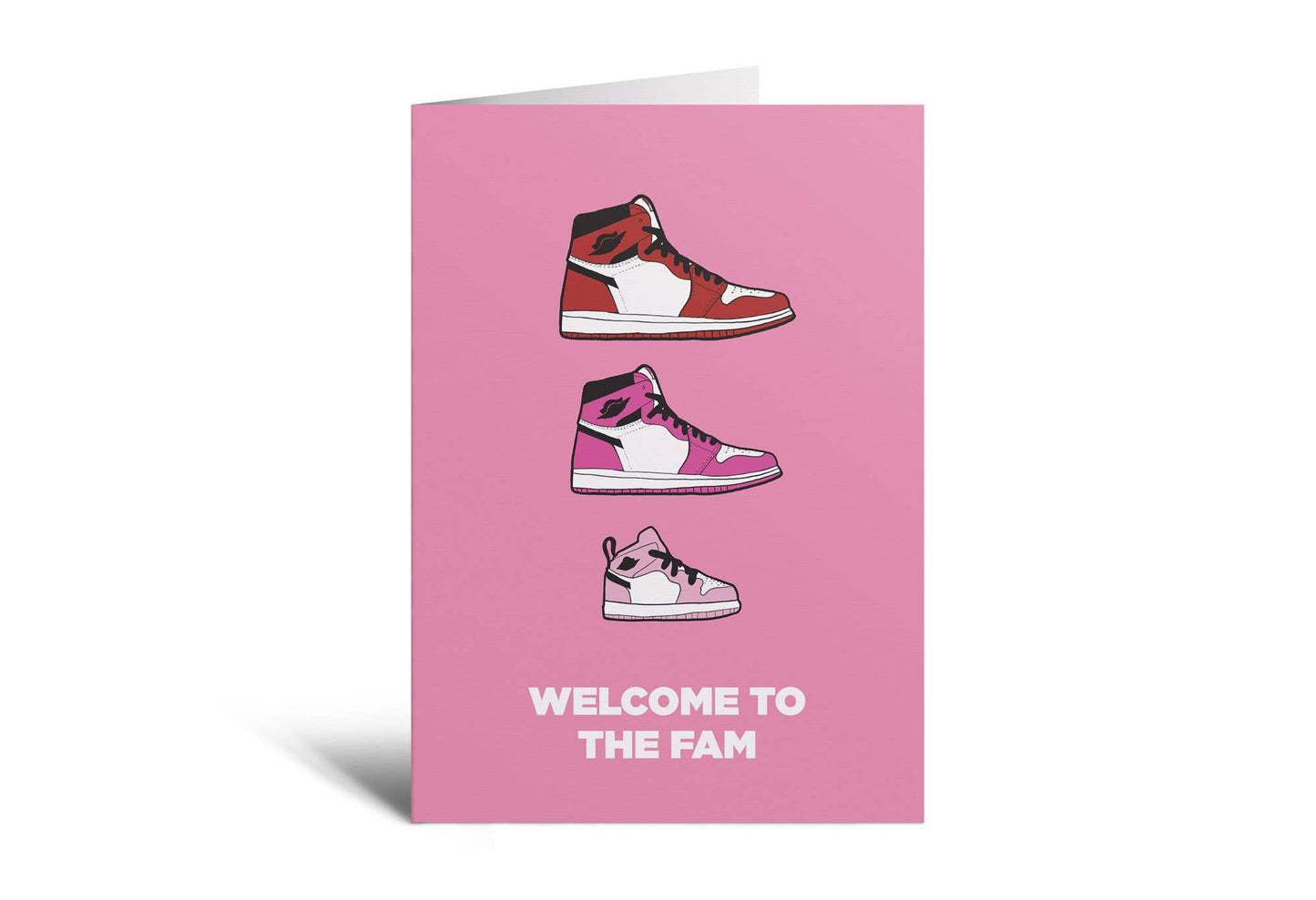 Welcome To The Fam (pink) Greeting Card