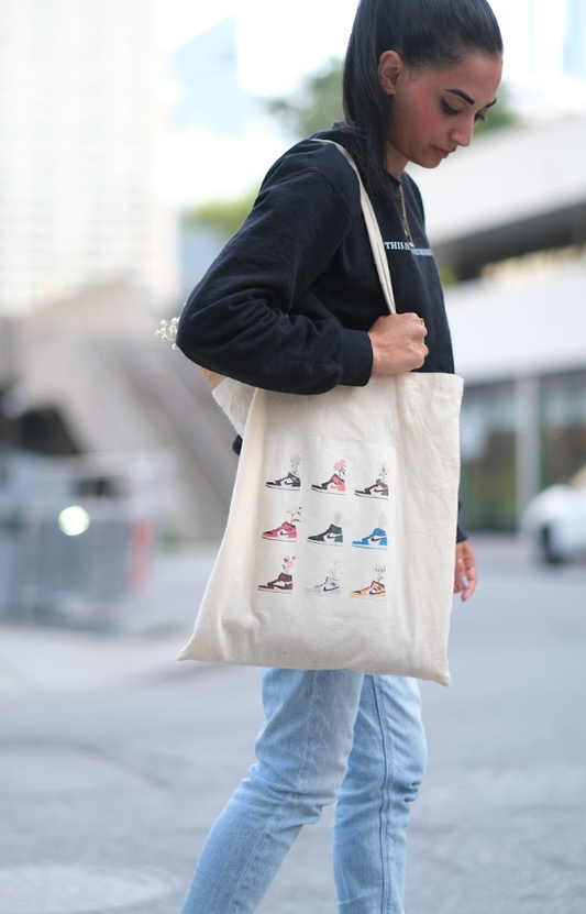 Sneaker X Flower V2 Tote Bag