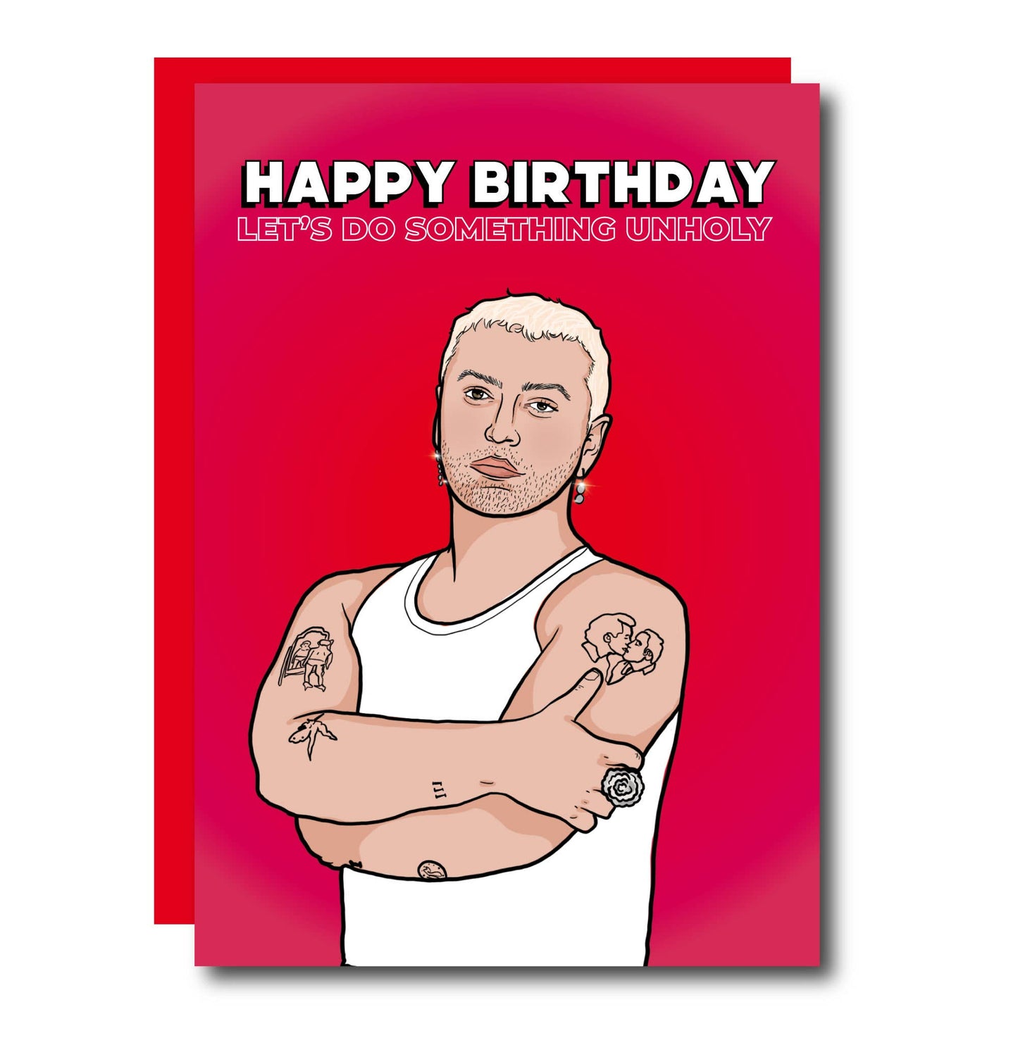 Something Unholy Sam Smith Greeting Card