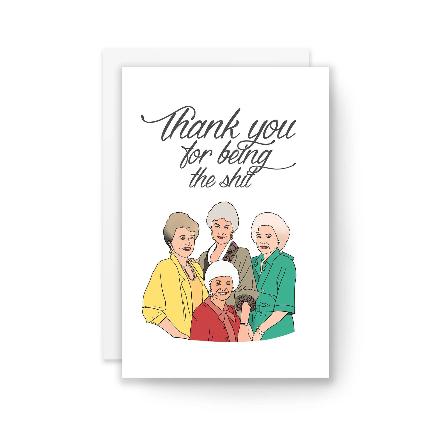 Golden Thanks Card