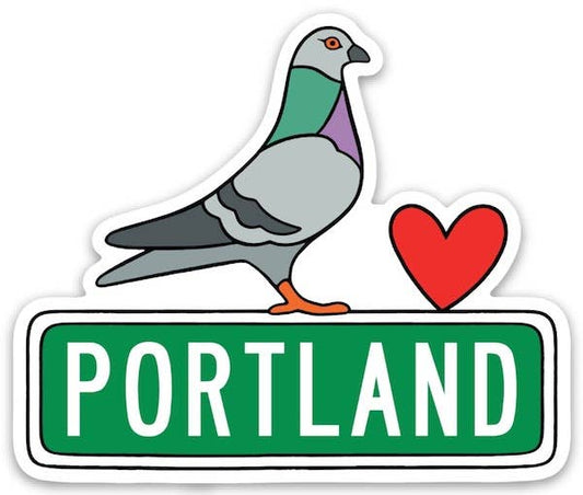 Portland Pigeon Die Cut Sticker