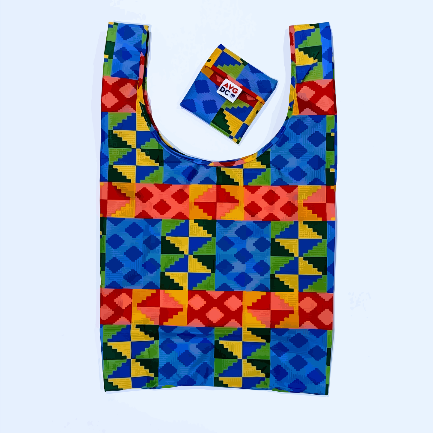 Reusable Grocery Bag - Kente